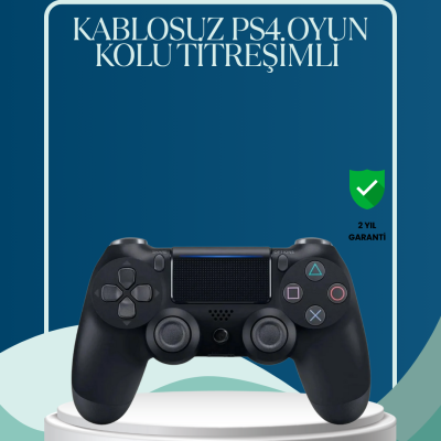 Kablosuz PS4 Oyun Kolu Çift Motor Titreşimli Uzun Bataryalı