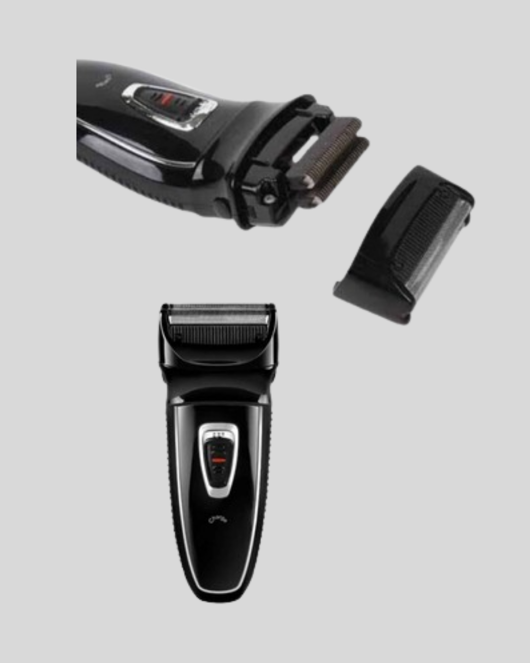 Şarjlı Kablosuz Tıraş Makinesi Çift Başlık Kuru Tıraş Ergonomik Taşınabilir