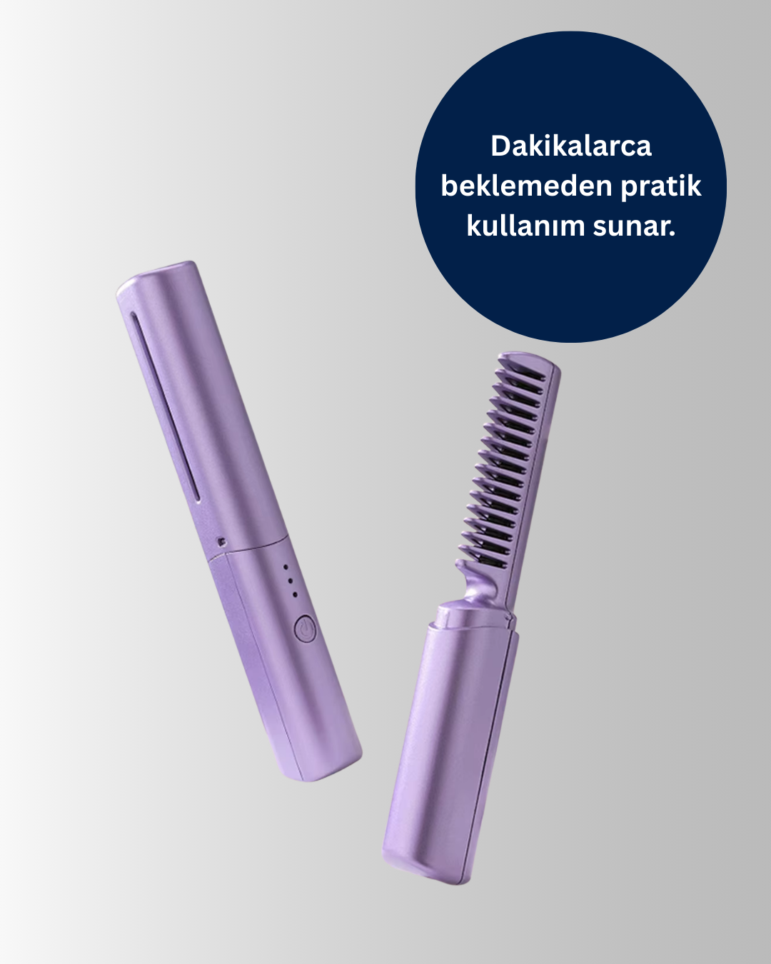 Şarjlı Saç Düzleştirici Tarak