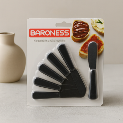 Kahvaltı ve Tereyağı servis seti (6 Parça) ( 11CM)