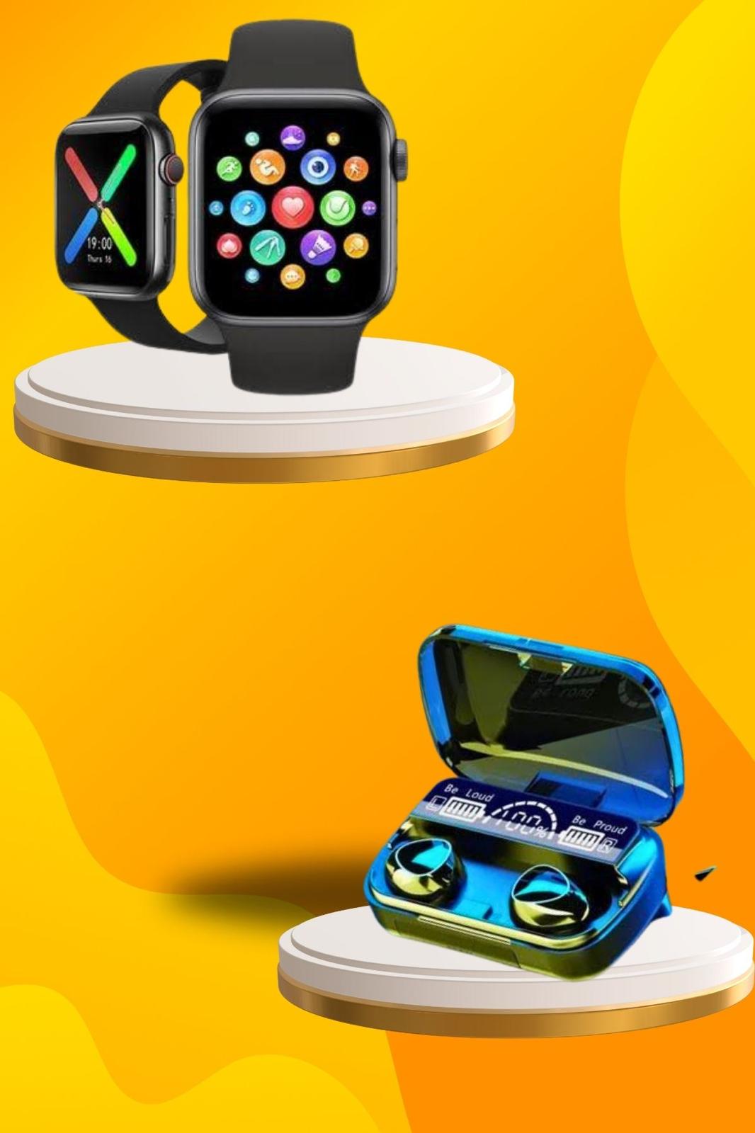 Kaliteli Akıllı Saat ve Kaliteli Bluetooth Kulaklık ANC Özelliği Uzun Pil Ömrü