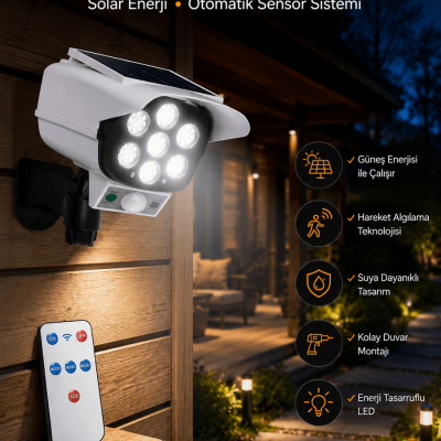 KAMERA GÖRÜNÜMLÜ SOLAR LAMBA