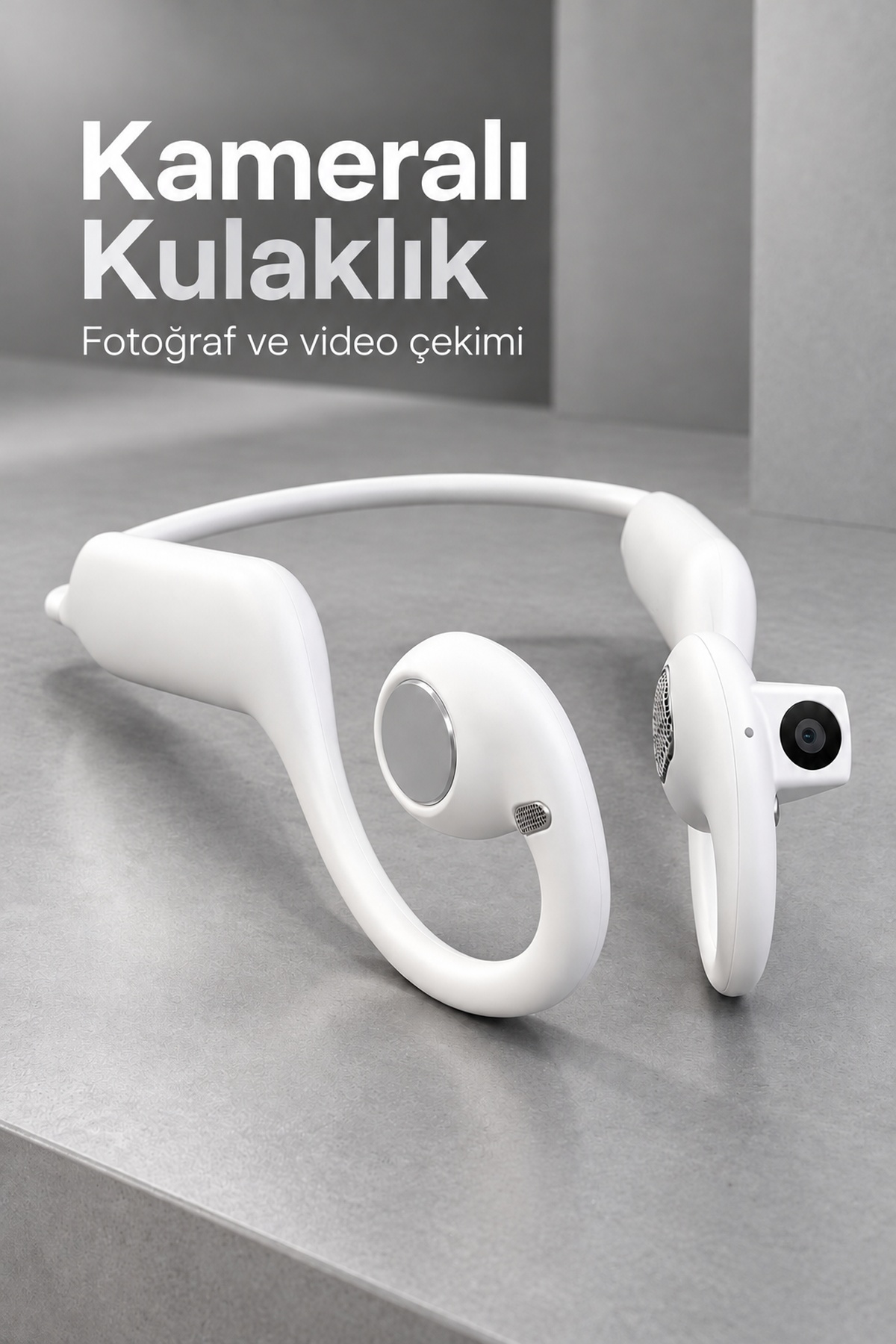 Kameralı Bluetooth Kulaklık Fotoğraf ve Video Kayıt Özellikli
