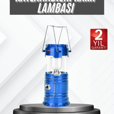 Kamp Lambası Güneş Enerjili Led Lamba Işıldak Şarjlı Powerbank Özellikli