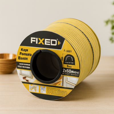 Kapı Pencere D Profil Fitil 9x6mm Kahverengi 100m (2x50m)