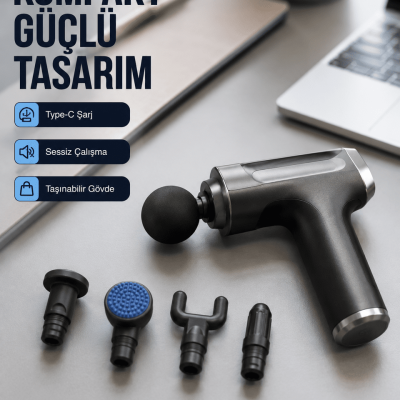 Kas Yorgunluğu Giderici Vücut Masaj Tabancası Yeni Nesil