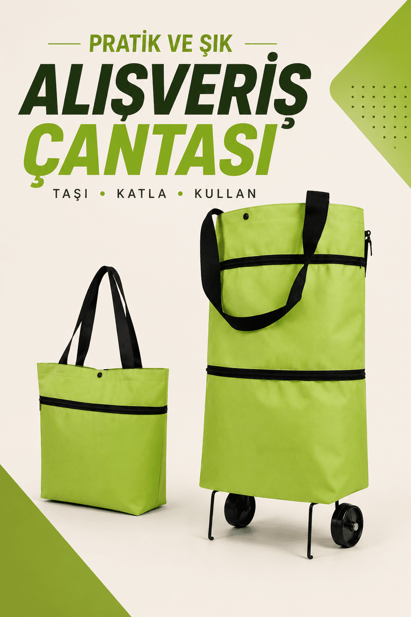 KATLANABİLİR ALIŞVERİŞ ÇANTASI