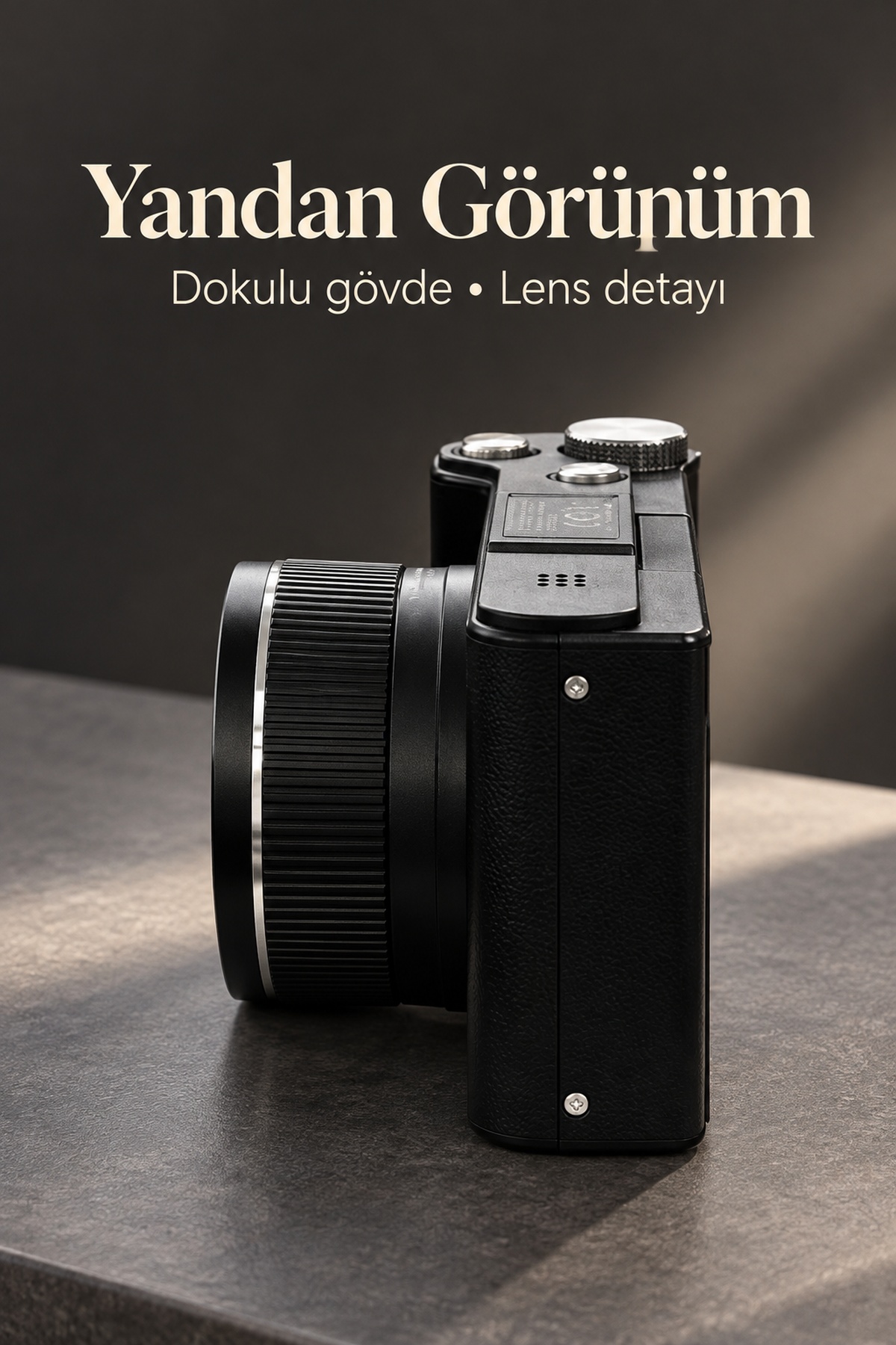 İçerik Üretimi İçin 4K Video Kamera Otomatik Odaklama ve Katlanabilir Ekran