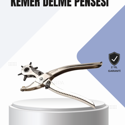 Kemer Delme Pensesi Çok Amaçlı 6 Farklı Delik Boyu Ayarlı Deri Delme Aleti
