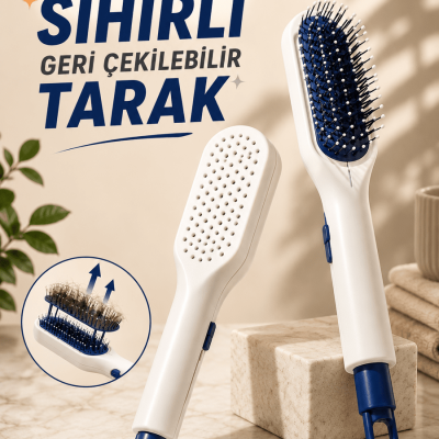 KENDİNİ TEMİZLEYEN SİHİRLİ GERİ ÇEKİLEBİLİR TARAK