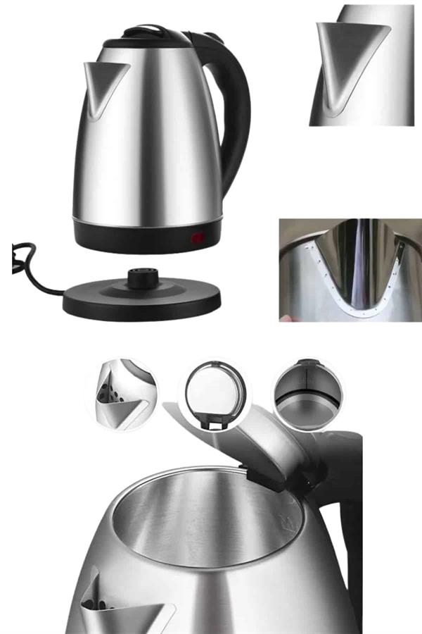 Kettle C F Tipi 220-240V Paslanmaz Çelik Elektrik Kablolu Otomatik Kapanma