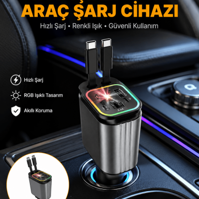 Kia, Seat, Mazda, Mitsubishi Araçlar için Çok Fonksiyonlu Araç Şarj Adaptörü Yeni Nesil