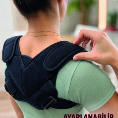 Klavikula Bandajı Köprücük Kemiği Destekli Dik Duruş Aparatı Ayarlanabilir Sırt Desteği