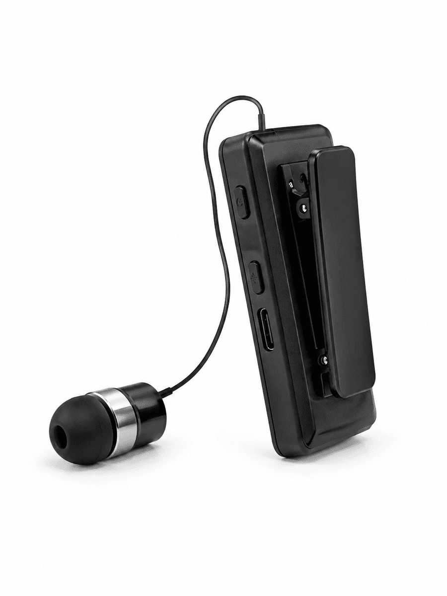 Taşınabilir Bluetooth Kulaklık Dijital Göstergeli Klipsli Tek Kulaklıklı Kompakt Cihaz