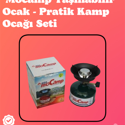 Kolay Ayarlanabilir Alevli ve Güvenli Metal Kamp Ocağı