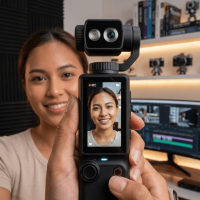 Kompakt 4K Vlog Kamera 2.0 IPS Ekran Otomatik Odaklama ve Stereo Ses Kayıtlı