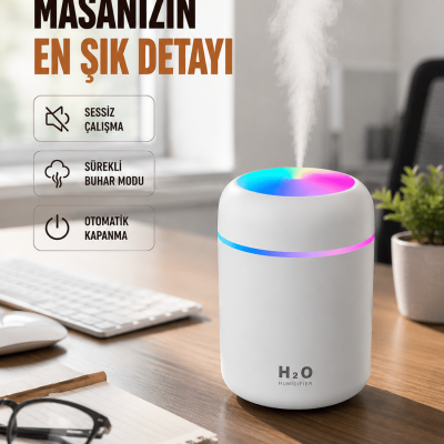 Kompakt Boyutlu Nemlendirici – 30-45ml/h Buhar Kapasiteli