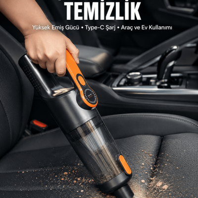 Kompakt Kablosuz Süpürge Güçlü Çekiş ve Düşük Ses Seviyesi