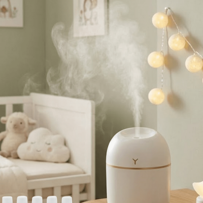 Kompakt Mini Hava Nemlendirici 5 Esans Hediyeli LED Işıklı USB Aromaterapi Cihazı