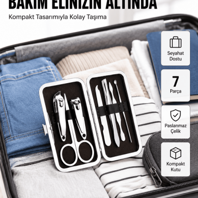 Kompakt Tasarımlı El ve Ayak Bakım Seti