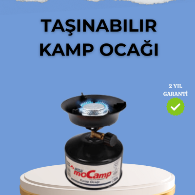 Kompakt ve Hafif Kamp Ocağı Seti Gaz Tüplü