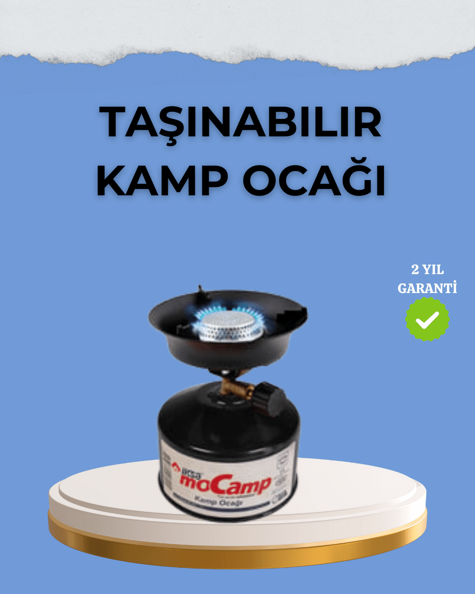 Kompakt ve Hafif Kamp Ocağı Seti Gaz Tüplü