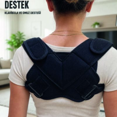 Klavikula Destekleyici Bandaj Ayarlanabilir Omuz ve Sırt Duruş Desteği