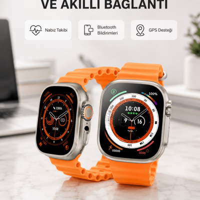 Kordonlu Akıllı Saat – Sesli Görüşme, GPS, Nabız ve Uyku Takibi