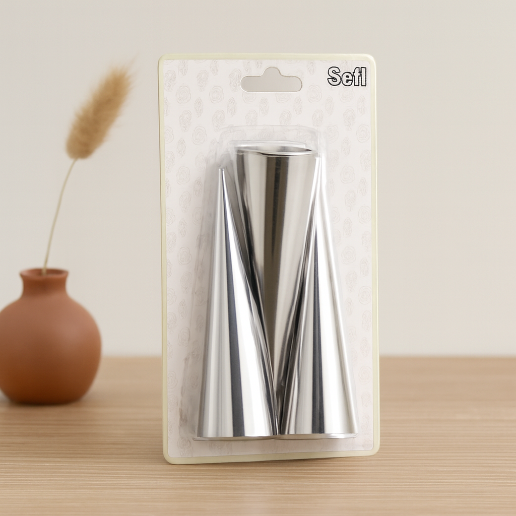Korneo Metal Kalıp ve Pasta Dekorasyon Aparatı (Çap 3.4 cm, Uzunluk 12 cm)