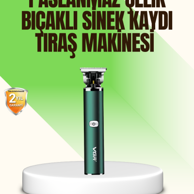 Koyu Yeşil Profesyonel Metal Gövdeli Saç Kesme Makinesi