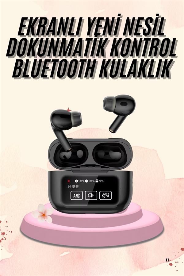 Kulak İçi Bluetooth Kulaklık Ekranlı Müzik Dinleme Çağrı Cevaplama Siyah Yeni Nesil