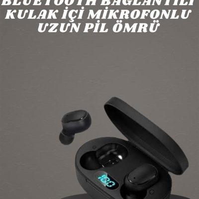 Kulaklık Dijital Göstergeli Bluetooth Bağlantılı Kablosuz Kulak İçi Mikrofonlu Dokunmatik Kontrol