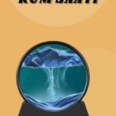 Kum Saati Yuvarlak Şık Kum Tablosu Dekoratif Kum Sulu Kum Saati