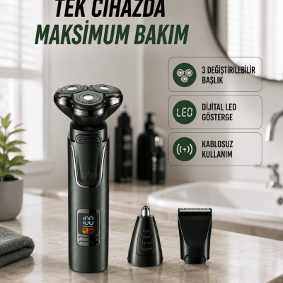 Kuru Kullanıma Uygun Erkek Tıraş Makinesi