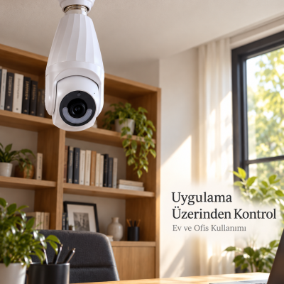 Lamba Duyuna Takılan Canlı İzleme ve Video Kayıt Özellikli IP Kamera