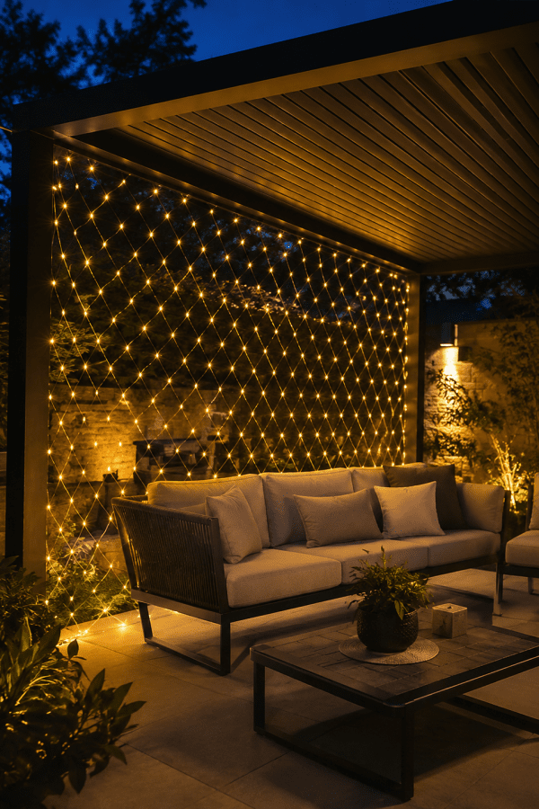 Ağ Şeklinde LED File Işık Dekoratif Ortam Aydınlatma Bahçe Balkon Süsü
