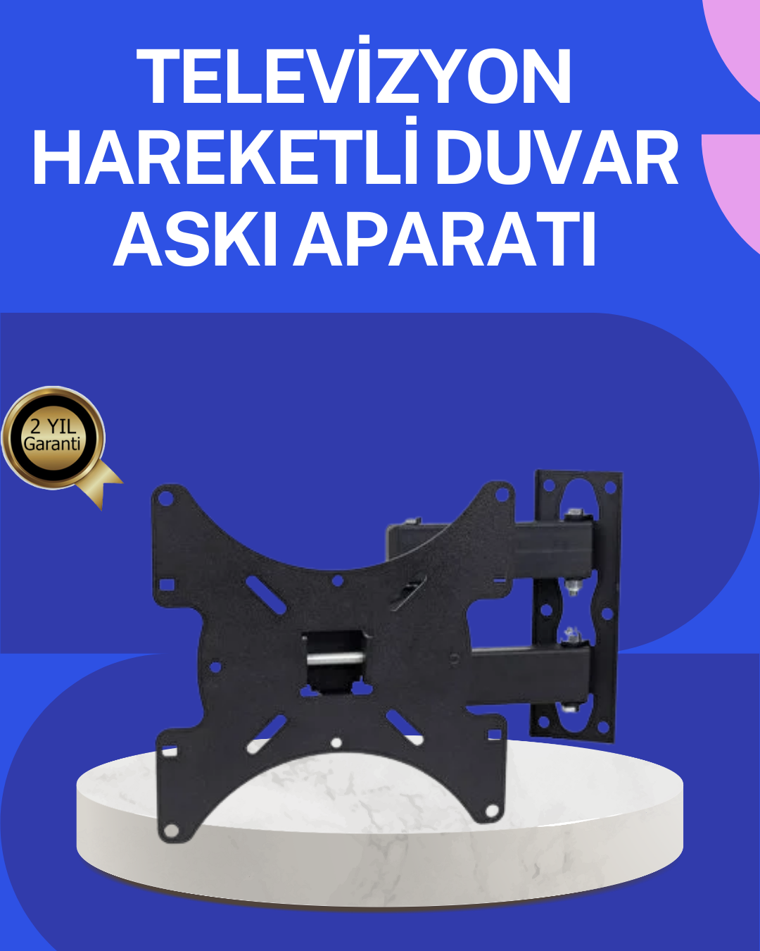 LED LCD TV Duvar Askı Aparatı Hareketli ve Döner