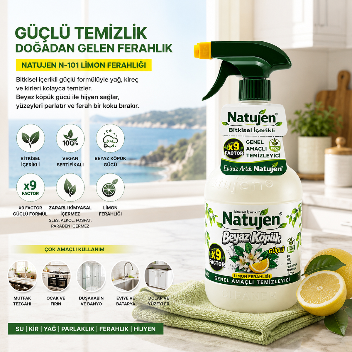 Limon Ferahlığı Genel Amaçlı Temizleyici