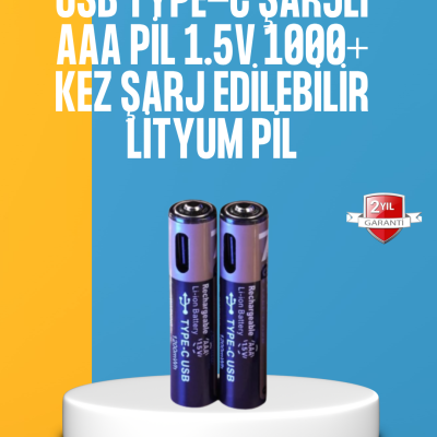 Lityum AAA Pil – Düşük Enerji Tüketen Cihazlar İçin Maksimum Dayanıklılık