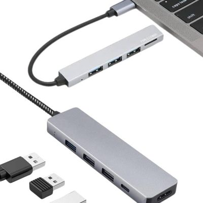 Macbook Pro/air Uyumlu USB Type-C 8 In 1 Hub Dönüştürücü Çevirici Çoklayıcı USB Hdmı Micro Sd 8 Girişli