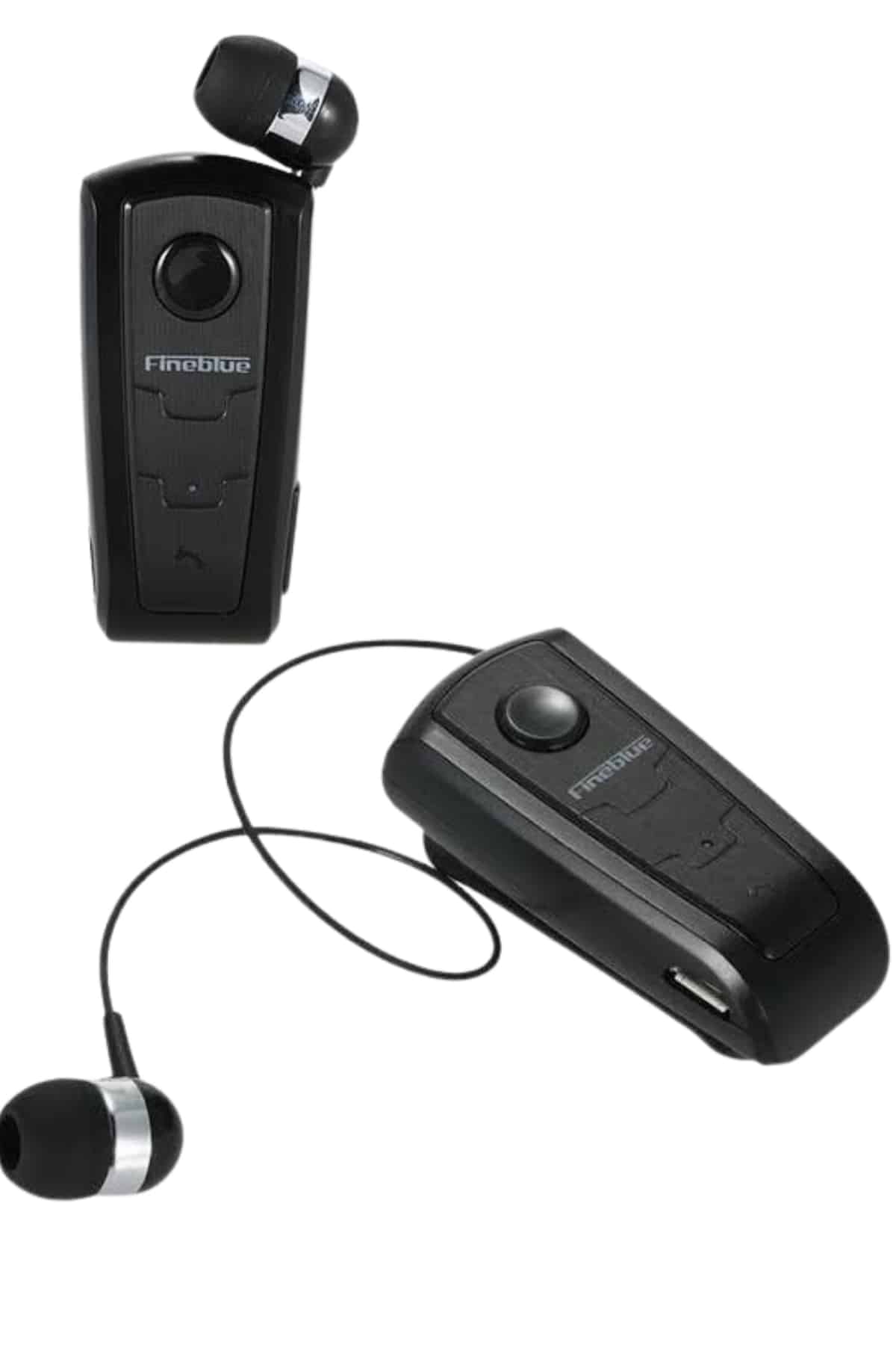 Makaralı Bluetooth Kulakiçi Yaka Kulaklığı Kablosuz Kulaklık
