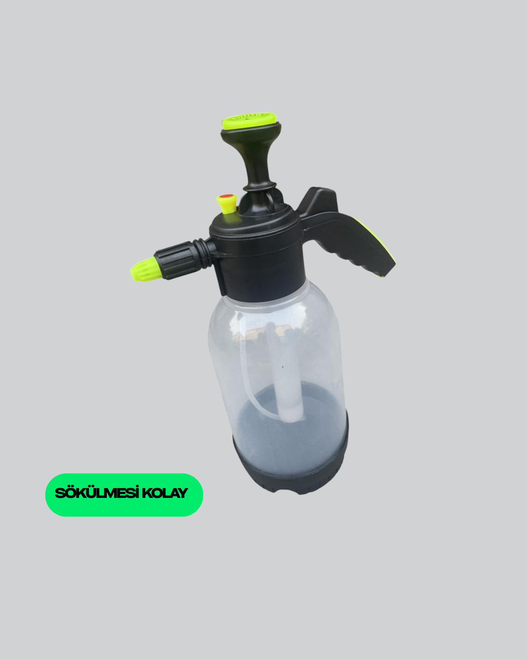 Köpük Püskürtücü 2 Litre Dayanıklı Manuel Basınçlı Yıkama Şişesi