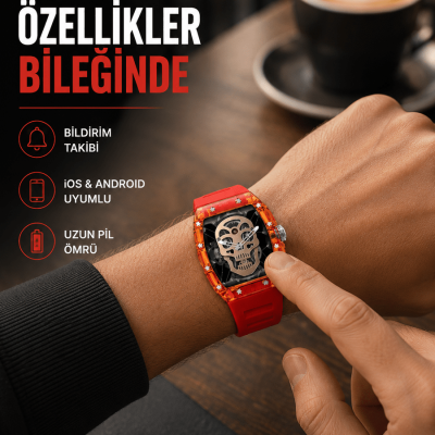 Manyetik Şarjlı Akıllı Saat iOS Android Uyumlu Yeni Nesil