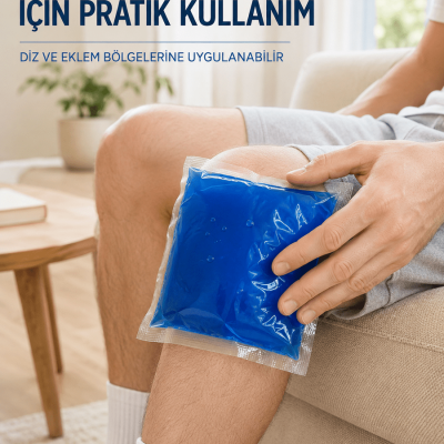 Mavi Termojel Kompres Paketi Sıcak Soğuk Kullanımlı Pratik Jel Kompres