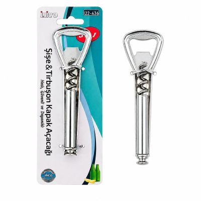 Metal 3in1 Tirbüşon Kapak Açacak