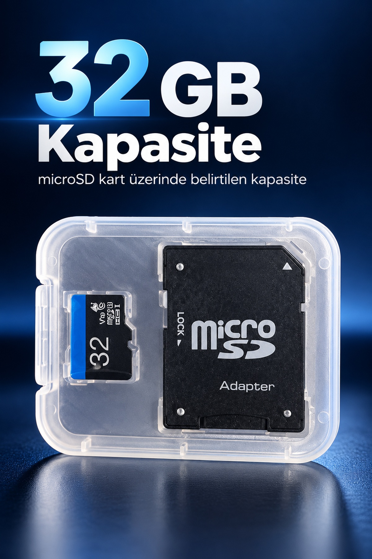 MicroSD Hafıza Kartı ve Adaptör İkili Set 32 GB