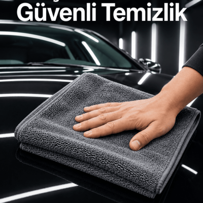 Mikrofiber Araç Temizlik Bezi 50x70 cm Oto Yıkama Sonrası Kurulama ve Parlatma Bezi