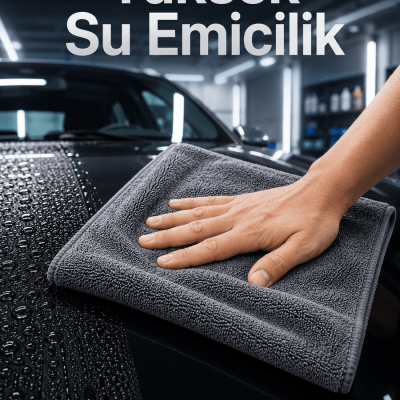 Mikrofiber Tank Bezi Araç İç ve Dış Temizlik İçin Çizmez Yumuşak Kurulama Bezi
