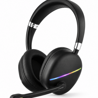 Mikrofonlu Bluetooth Kulak Üstü Kulaklık RGB Aydınlatmalı Type-C Şarjlı