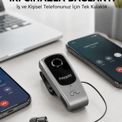 Mikrofonlu ve Ses Kontrollü Kablosuz Kulak İçi Kulaklık